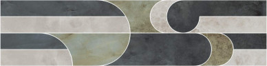 Керамическая плитка Kerama Marazzi ID123 ДЖАРДИНИ Бордюр наборный глянцевый 15x60