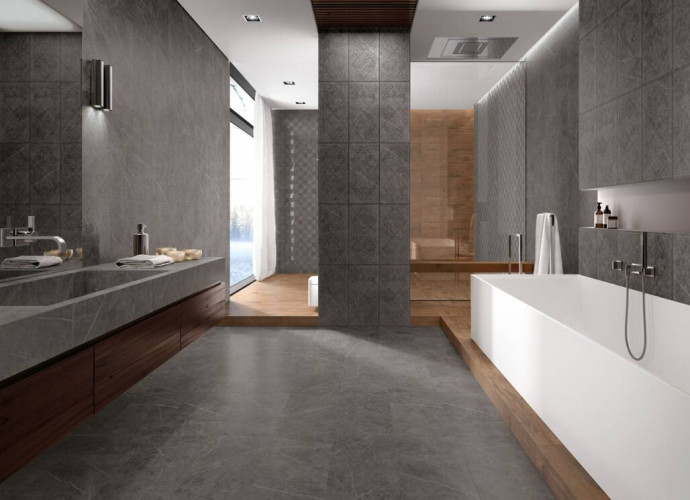 Италон Шарм Эво Антрачит Ступень Угловая / Italon Charme Evo Antracite Angle 33x80