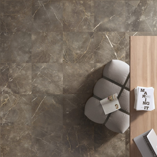 Керамогранит Колизеум ПОРТОФИНО СЕРЫЙ СТУПЕНЬ Угл. ЛЕВ 33x90