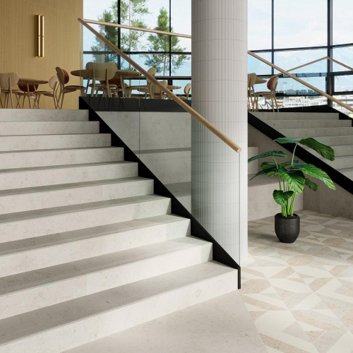 Керамогранит Керама Марацци / Kerama Marazzi DD205620R\3BT ПРО ЛАЙМСТОУН плинтус бежевый светлый обрезной 9,5x60