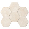 Мозаика Аметис Мармулла Лайт Беж / Ametis Marmulla Light Beige MA02 Hexagon Непол. 25x28,5