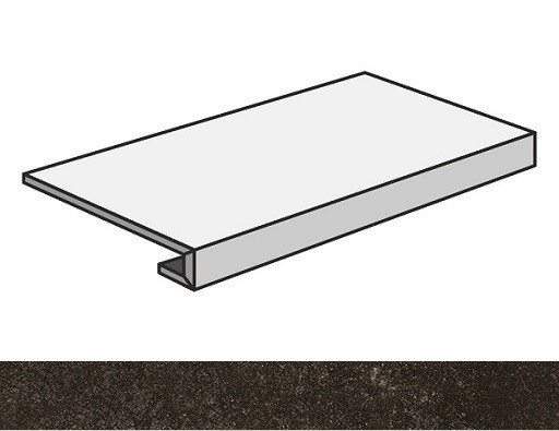 Керамогранит Atlas Concorde Drift Dark Scalino Frontale / Атлас Конкорд Дрифт Дарк Ступень фронтальная 33х160