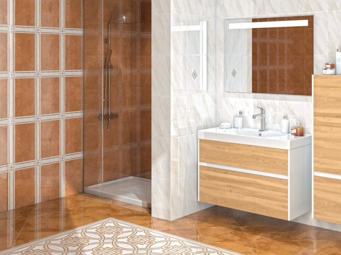 Керамогранит Kerama Marazzi Павловск беж тёмный 40x40 лаппатированный