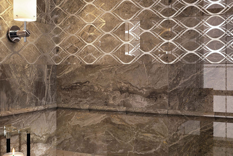 Керамогранит Atlas Concorde Privilege Moka Lap / Атлас Конкорд Привиледж Мока Бордюр Лап 7,2х60