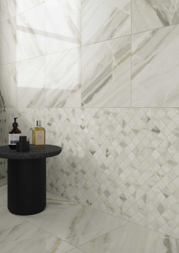 Керамогранит Колизеум ФЛОРЕНЦИЯ БЕЛЫЙ МОЗАИКА ЛАП 27x27