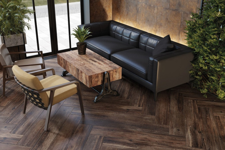 Керамогранит Estima Brigantina Эстима Бригантина Ступень BG06 Неполир. (с насечками) 30x120