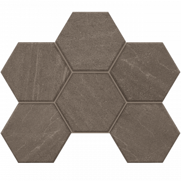 Керамогранит Estima Gabbro Эстима Габбро Мозаика GB03 Hexagon Неполир. 25x28,5