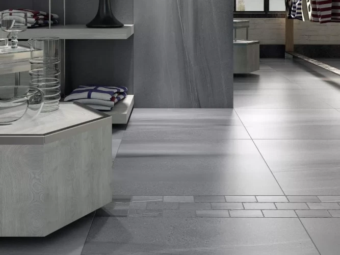 Керама Марацци / Kerama Marazzi DL500520R\GCD РОВЕРЕЛЛА ступень угловая правая серый 33x33