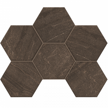 Керамогранит Estima Gabbro Эстима Габбро Мозаика GB04 Hexagon Неполир. 25x28,5