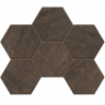 Керамогранит Estima Gabbro Эстима Габбро Мозаика GB04 Hexagon Неполир. 25x28,5