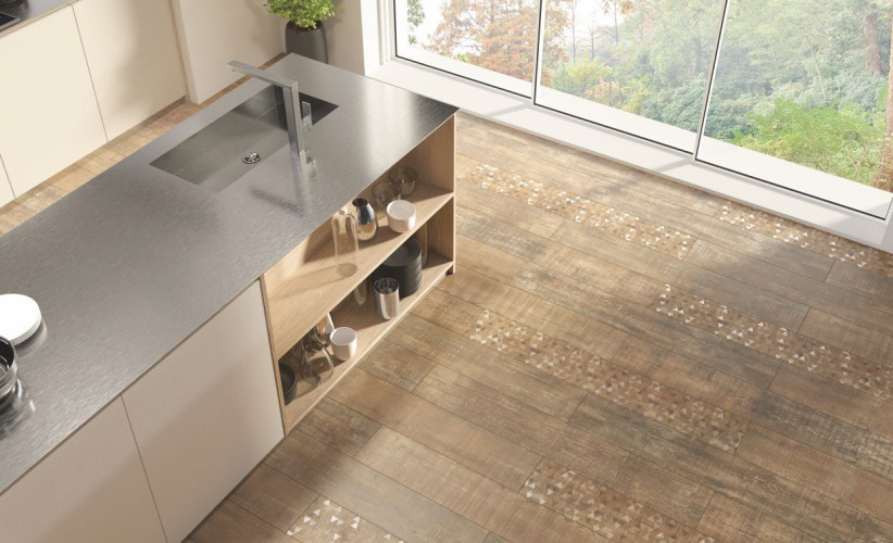 КЕРАМИКА БУДУЩЕГО Граните Идальго Вуд Эго коричневый 1200x295