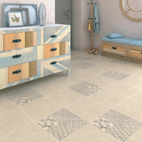 Керамогранит Kerama Marazzi Саттон SG150800N орнамент беж 40x40