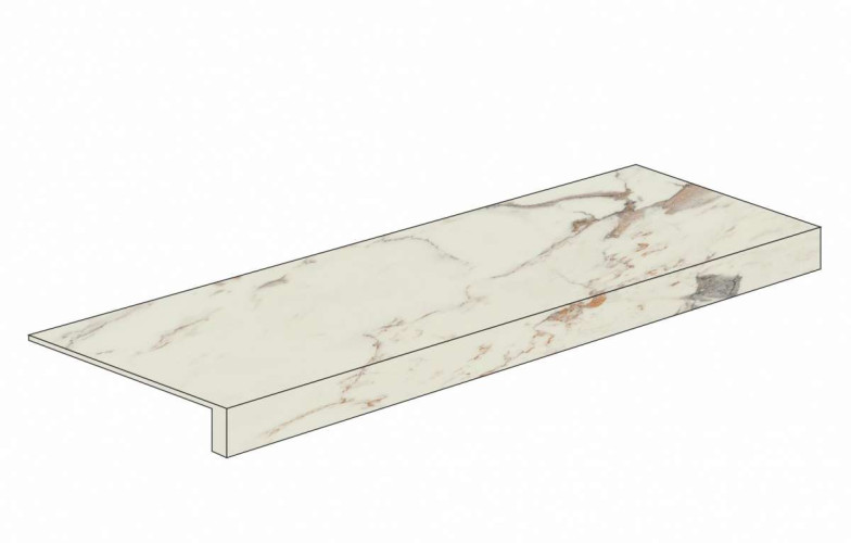 Керамогранит Атлас Конкорд АЛЛЮР КАПРАЙЯ СТУПЕНЬ ФРОНТАЛЬНАЯ / Atlas Concorde Allure Capraia Scalino Frontale 33x80