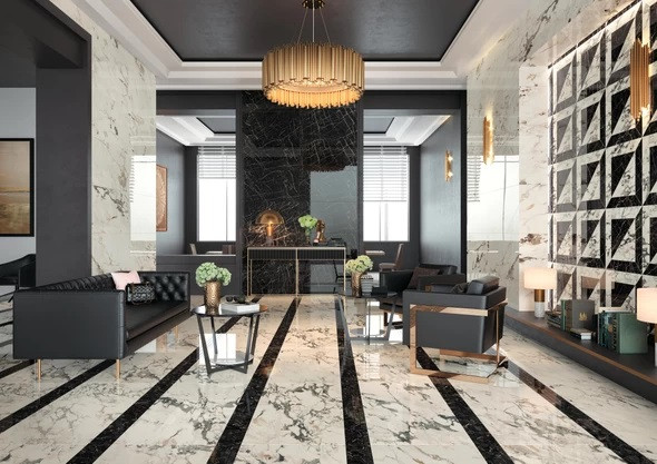 Керамогранит Атлас Конкорд Аллюр Вставка Спире / Atlas Concorde Allure Bottone Spire Lap 60x60