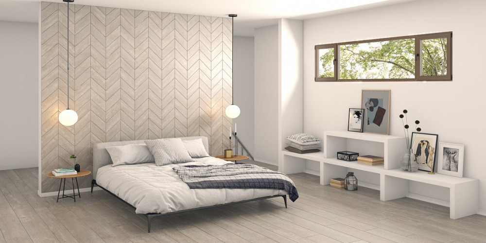 Мозаика Ametis Daintree Light Grey DA00 Chess 3D (7,5x7,5) Непол. 30x30