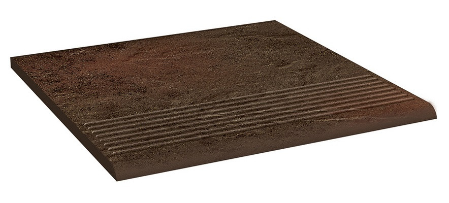 Клинкерная ступень фронтальная Paradyz SEMIR brown 30x30