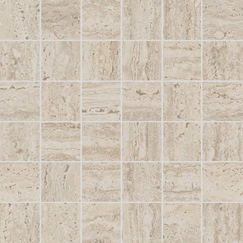 Керама Марацци / Kerama Marazzi KMD2MSA008GR ПРО ТРАВЕРТИН Декор мозаичный бежевый светлый матовый обрезной 30x30