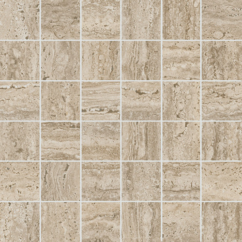 Керама Марацци / Kerama Marazzi KMD2MSA009GR ПРО ТРАВЕРТИН Декор мозаичный бежевый матовый обрезной 30x30