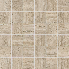 Керама Марацци / Kerama Marazzi KMD2MSA009GR ПРО ТРАВЕРТИН Декор мозаичный бежевый матовый обрезной 30x30
