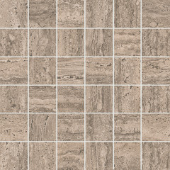 Керама Марацци / Kerama Marazzi KMD2MSA010GR ПРО ТРАВЕРТИН Декор мозаичный бежевый темный матовый обрезной 30x30