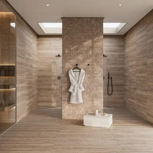 Керама Марацци / Kerama Marazzi KMD2MSA010GR ПРО ТРАВЕРТИН Декор мозаичный бежевый темный матовый обрезной 30x30